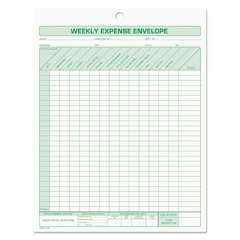 TOPS Weekly Expense Envelope, 8.5 x 11, 1/Page, 20 Forms (1242)