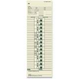 TOPS Time Clock Cards, Replacement for 10-100312/1950-9301/K14-36981D, One Side, 3.5 x 10.5, 500/Box (1255)