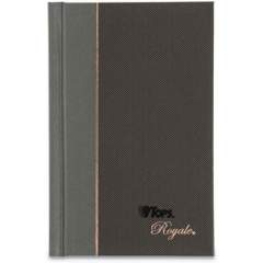 TOPS Royale Casebound Business Notebooks, 1 Subject, Medium/College Rule, Black/Gray Cover, 5.5 x 3.5, 96 Sheets (25229)