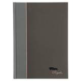 TOPS Royale Casebound Business Notebooks, 1 Subject, Medium/College Rule, Black/Gray Cover, 8.25 x 5.88, 96 Sheets (25230)