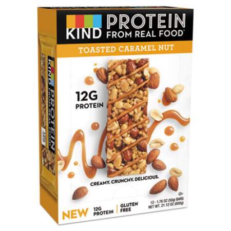 KIND Protein Bars, Toasted Caramel Nut, 1.76 oz, 12/Pack (26041)