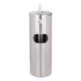 2XL Standing Stainless Wipes Dispener, 12 x 12 x 36, Cylindrical, 5 gal, Stainless Steel (L65)