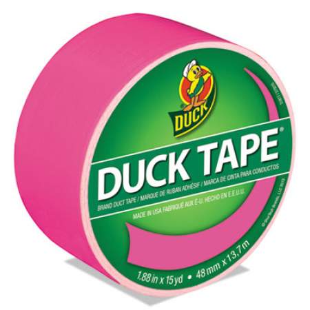Duck Colored Duct Tape, 3" Core, 1.88" x 15 yds, Neon Pink (1265016)