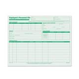 TOPS Employee's Record File Folders, Straight Tab, Letter Size, Green, 20/Pack (3287)