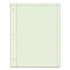 TOPS Engineering Computation Pads, Cross-Section Quadrille Rule (5 sq/in, 1 sq/in), Green Cover, 100 Green-Tint 8.5 x 11 Sheets (35500)