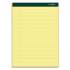TOPS Double Docket Ruled Pads, Narrow Rule, 100 Canary-Yellow 8.5 x 11.75 Sheets, 6/Pack (63376)