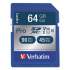 Verbatim 64GB Pro 600X SDXC Memory Card, UHS-I V30 U3 Class 10 (98670)