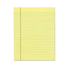 TOPS "The Legal Pad" Glue Top Pads, Wide/Legal Rule, 50 Canary-Yellow 8.5 x 11 Sheets, 12/Pack (7522)