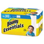 Bounty Essentials Select-A-Size Kitchen Roll Paper Towels, 2-Ply, 104 Sheets/Roll, 12 Rolls/Carton (74647)