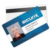 SICURIX Blank ID Card with Magnetic Strip, 2 1/8 x 3 3/8, White, 100/Pack (80340)