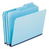 Pendaflex Pressboard Expanding File Folders, 1/3-Cut Tabs, Letter Size, Blue, 25/Box (9200T13)