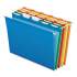 Pendaflex Ready-Tab Colored Reinforced Hanging Folders, Letter Size, 1/5-Cut Tab, Assorted, 25/Box (42592)