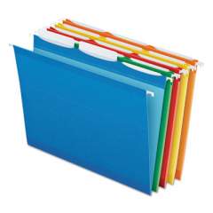 Pendaflex Ready-Tab Colored Reinforced Hanging Folders, Letter Size, 1/3-Cut Tab, Assorted, 25/Box (42621)