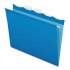 Pendaflex Ready-Tab Colored Reinforced Hanging Folders, Letter Size, 1/5-Cut Tab, Blue, 25/Box (42622)