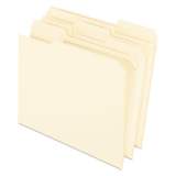 Pendaflex Reinforced Top File Folders, 1/3-Cut Tabs, Right Position, Letter Size, Manila, 100/Box (R75213)