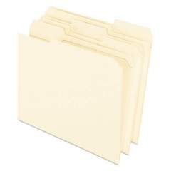 Pendaflex Reinforced Top File Folders, 1/3-Cut Tabs, Right Position, Letter Size, Manila, 100/Box (R75213)