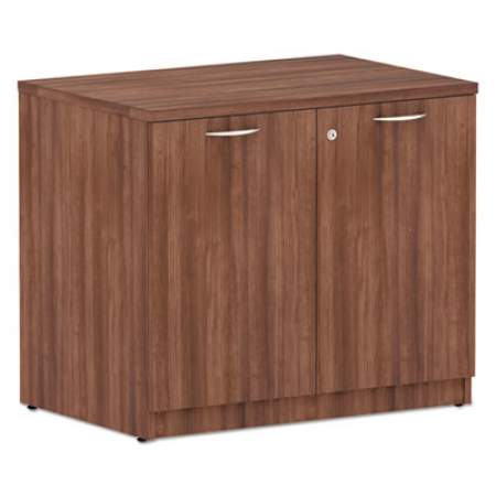 Alera Valencia Series Storage Cabinet, 34 1/8w x 22 7/8d x 29 1/2h, Modern Walnut (VA613622WA)