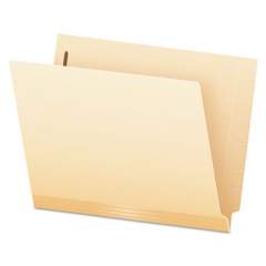 Pendaflex Manila Laminated End Tab Folders with One Fastener, Straight Tab, Letter Size, 11 pt. Manila, 50/Box (13140)