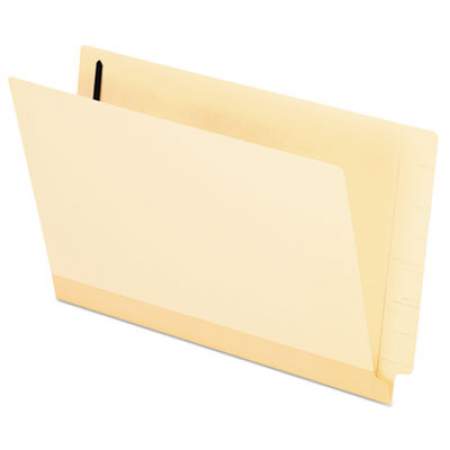 Pendaflex Manila Laminated End Tab Folders with One Fastener, Straight Tab, Legal Size, 11 pt. Manila, 50/Box (13210)