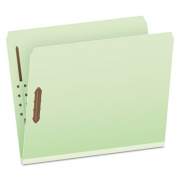 Pendaflex Heavy-Duty Pressboard Folders w/ Embossed Fasteners, Letter Size, Green, 25/Box (17180)