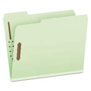 Pendaflex Heavy-Duty Pressboard Folders w/ Embossed Fasteners, Letter Size, Green, 25/Box (17181)