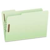Pendaflex Heavy-Duty Pressboard Folders w/ Embossed Fasteners, Legal Size, Green, 25/Box (17186)