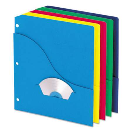 Pendaflex Pocket Project Folders, 3-Hole Punched, Letter Size, Assorted Colors, 10/Pack (32900)