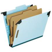 Pendaflex Hanging Classification Folders with Dividers, Letter Size, 2 Dividers, 2/5-Cut Tab, Blue (59252)