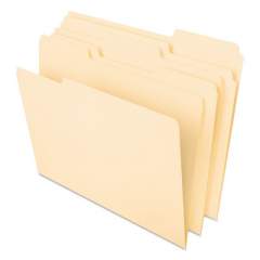 Pendaflex Interior File Folders, 1/3-Cut Tabs, Letter Size, Manila, 100/Box (421013)