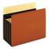 Pendaflex Heavy-Duty File Pockets, 7" Expansion, Letter Size, Redrope, 5/Box (15444HD)