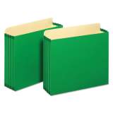 Pendaflex File Cabinet Pockets, 3.5" Expansion, Letter Size, Green, 10/Box (FC1524PGRE)