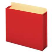 Pendaflex File Cabinet Pockets, 3.5" Expansion, Letter Size, Red, 10/Box (FC1524PRED)