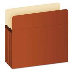 Pendaflex Pocket File, 3.5" Expansion, Letter Size, Red Fiber (S24E)
