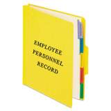 Pendaflex Vertical Style Personnel Folders, 1/3-Cut Tabs, Center Position, Letter Size, Yellow (SER1YEL)