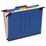 Pendaflex Hanging Style Personnel Folders, 1/3-Cut Tabs, Center Position, Letter Size, Blue (SER2BL)