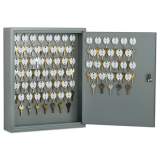 AbilityOne 7125001328973 SKILCRAFT Locking Key Cabinet, 70, 14w x 3 1/4d x 17 1/4h, Gray