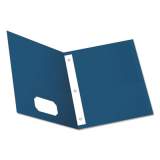 Oxford Twin-Pocket Folders with 3 Fasteners, 0.5" Capacity, 11 x 8.5, Blue, 25/Box (57702)