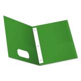 Oxford Twin-Pocket Folders with 3 Fasteners, 0.5" Capacity, 11 x 8.5, Green, 25/Box (57703)