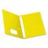 Oxford Twin-Pocket Folders with 3 Fasteners, 0.5" Capacity, 11 x 8.5, Yellow, 25/Box (57709)