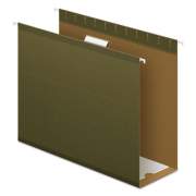Pendaflex Extra Capacity Reinforced Hanging File Folders with Box Bottom, Letter Size, 1/5-Cut Tab, Standard Green, 25/Box (4152X4)