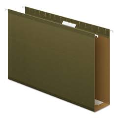 Pendaflex Extra Capacity Reinforced Hanging File Folders with Box Bottom, Legal Size, 1/5-Cut Tab, Standard Green, 25/Box (4153X3)