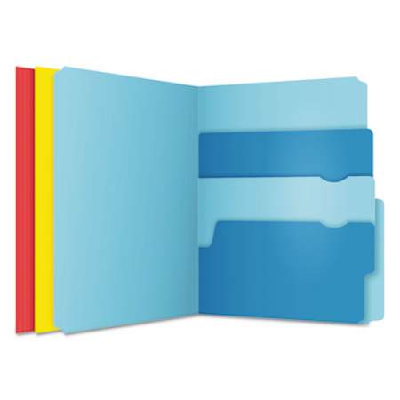 Pendaflex Divide It Up File Folders, 1/2-Cut Tabs, Letter Size, Assorted, 12/Pack (10773)