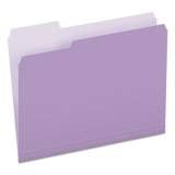 Pendaflex Colored File Folders, 1/3-Cut Tabs, Letter Size, Lavender/Light Lavender, 100/Box (15213LAV)