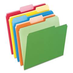 Pendaflex Colored File Folders, 1/3-Cut Tabs, Letter Size, Assorted, 100/Box (15213ASST)