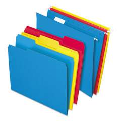 Pendaflex Combo Filing Kit, Letter Size, 1/3-Cut File Folders, 1/5-Cut Hanging File Folders, Assorted, 12 Sets (16157)