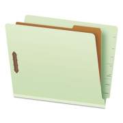 Pendaflex End Tab Classification Folders, 1 Divider, Letter Size, Pale Green, 10/Box (23214)
