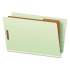 Pendaflex End Tab Classification Folders, 1 Divider, Legal Size, Pale Green, 10/Box (23314)