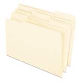 Pendaflex Earthwise by 100% Recycled Manila File Folders, 1/3-Cut Tabs, Legal Size, 100/Box (76520)