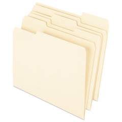Pendaflex Earthwise by 100% Recycled Manila File Folders, 1/3-Cut Tabs, Letter Size, 100/Box (74520)