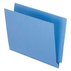 Pendaflex Colored End Tab Folders with Reinforced 2-Ply Straight Cut Tabs, Letter Size, Blue, 100/Box (H110DBL)